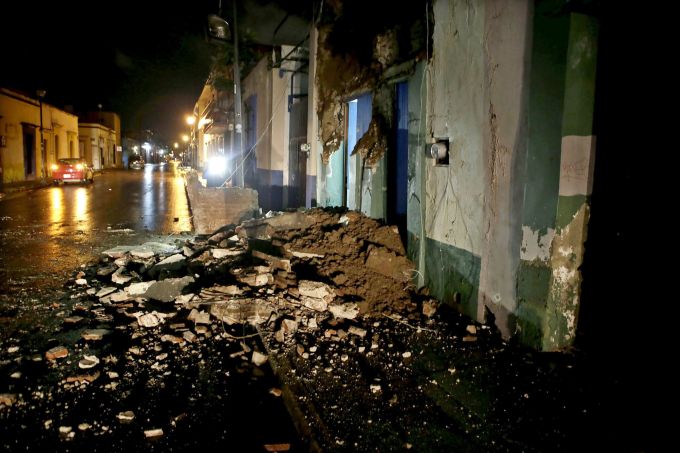 Earthquake of magnitude 8 on the Richter scale shakes Mexico, Oaxaca – 08 Sep 2017