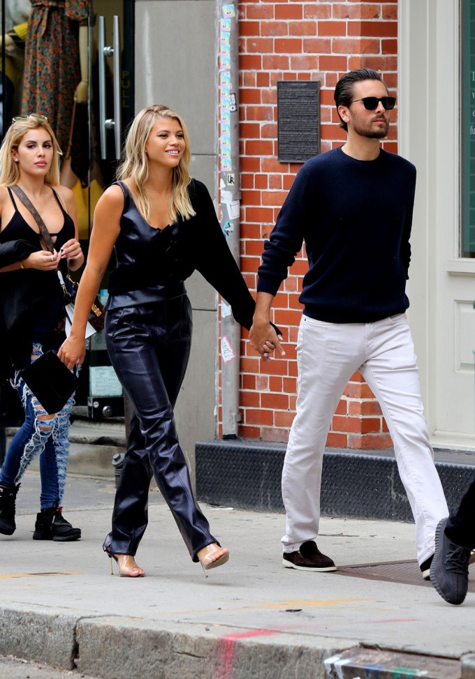 Sofia Richie & Scott Disick Holding Hands In NYC