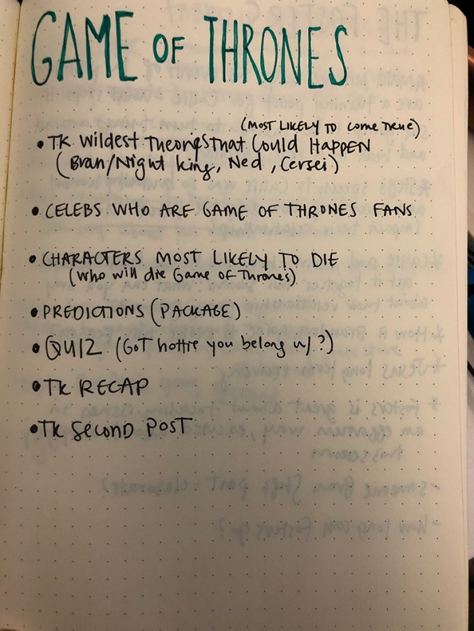 Bullet Journal Page Examples