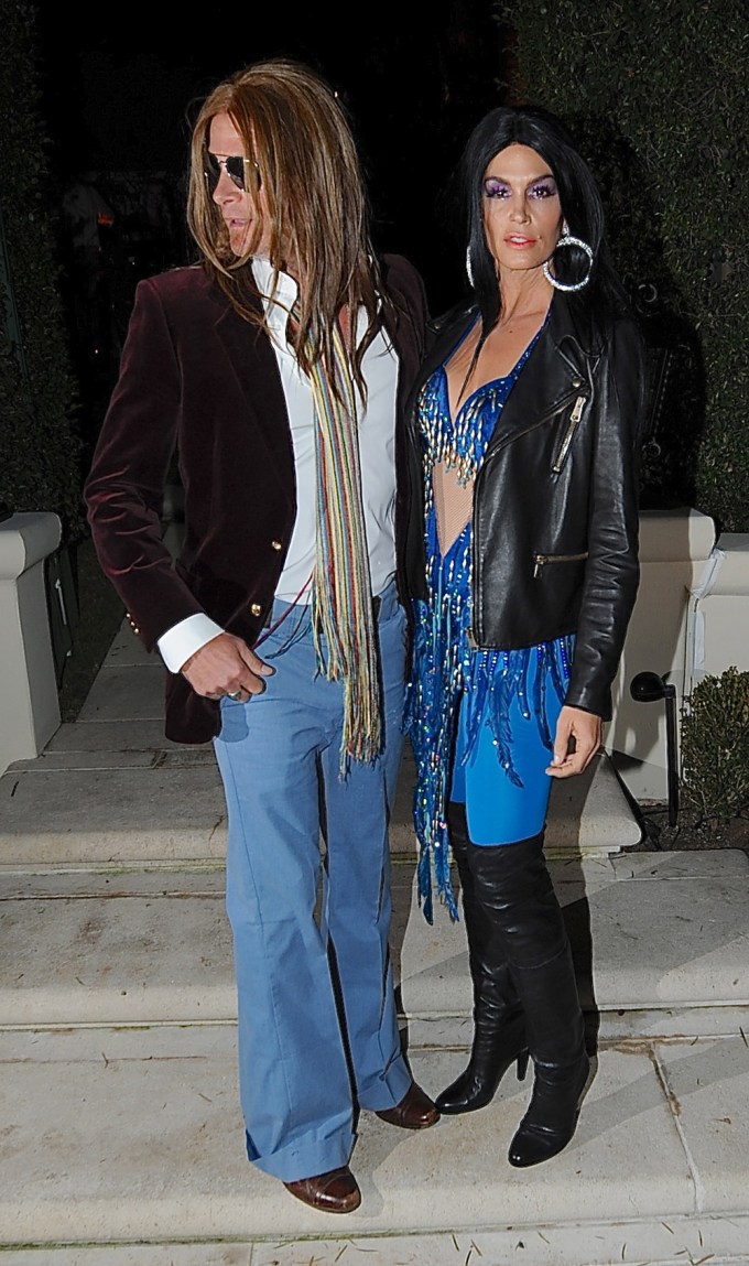Cindy Crawford and Rande Gerber as Sonny & Cher