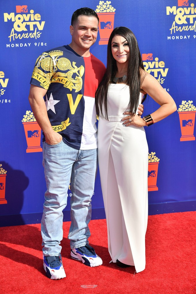 Deena Cortese & Chris Buckner At The MTV Movie & TV Awards
