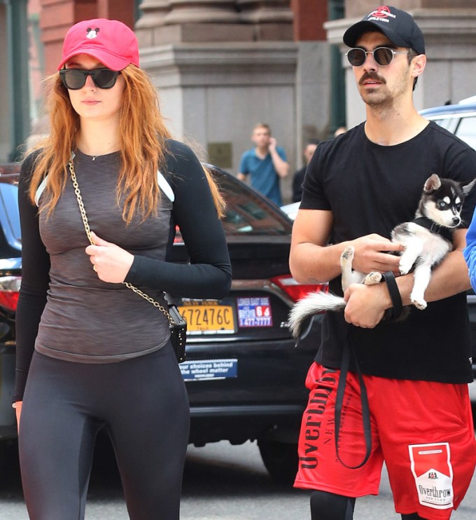 Joe Jonas & Sophie Turner during a stroll in New York City