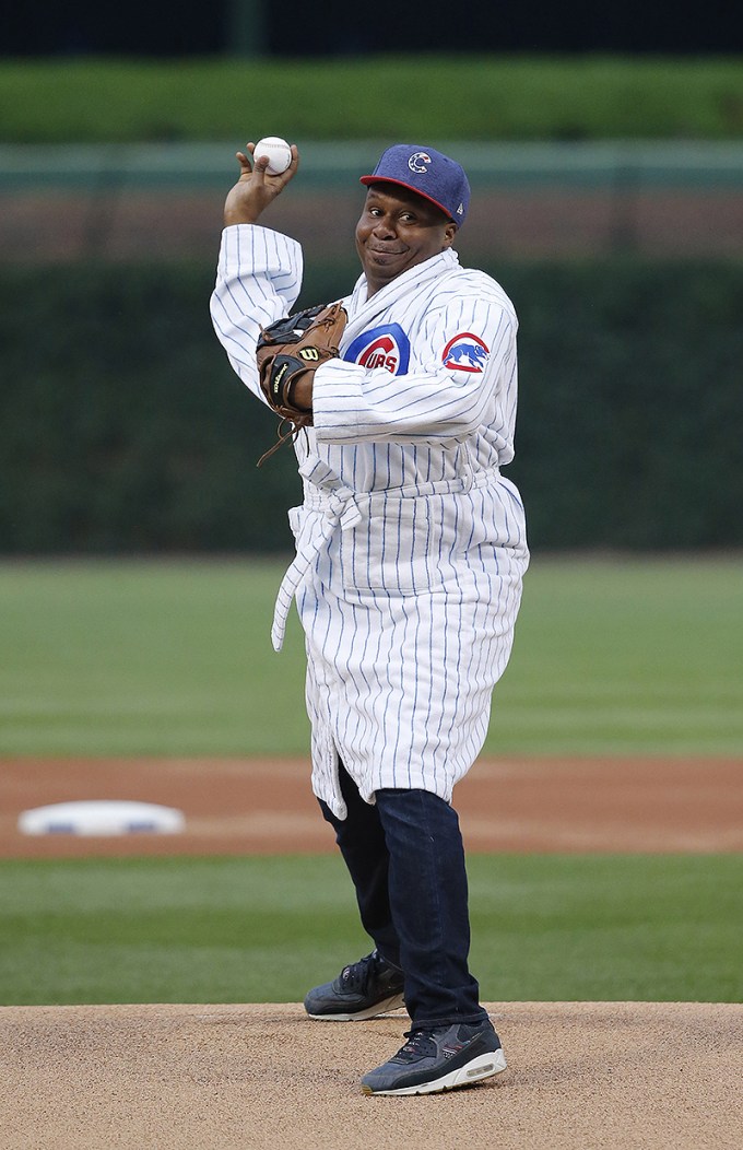 Roy Wood Jr. Throwing The First Pitch At A Cubs Game