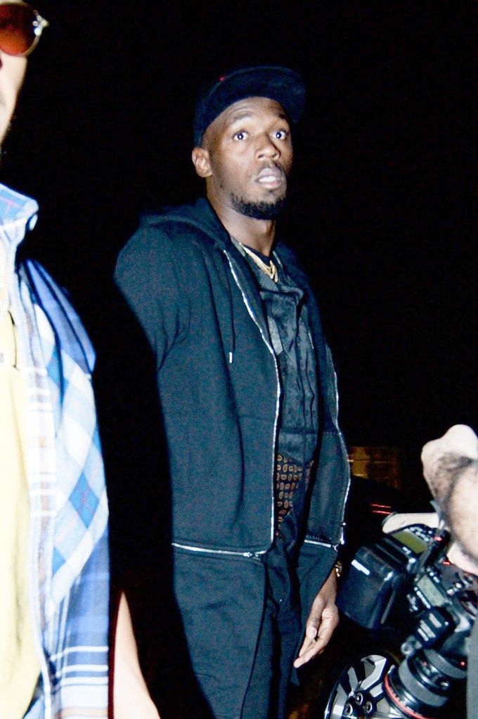 Usain Bolt attends Drake’s birthday party at Poppy in Los Angeles