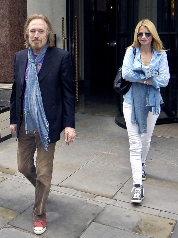 Tom Petty with His Wife Dana in 2012