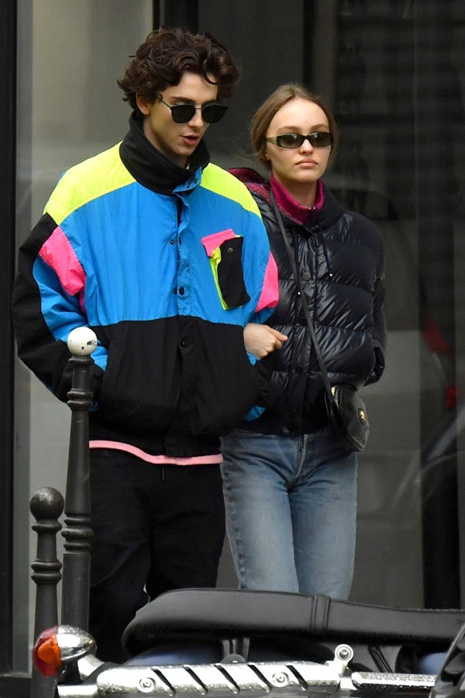 Timothee Chalamet & Lily-Rose Depp on an outing