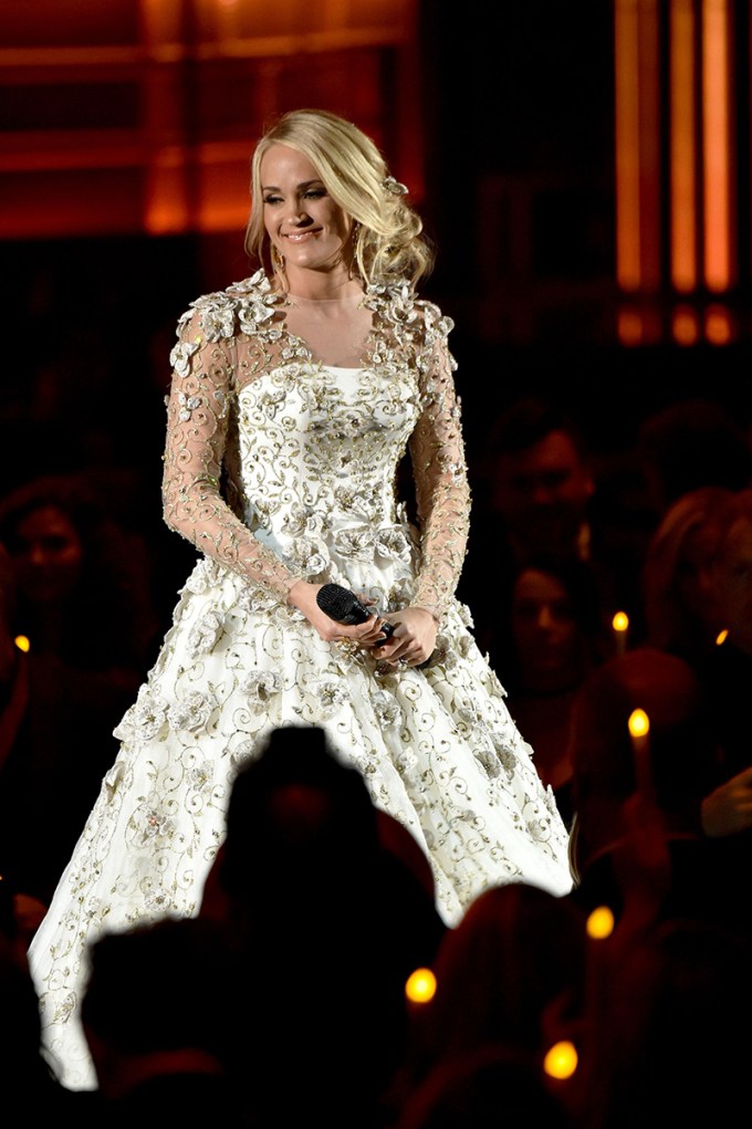 Carrie Underwood’s CMA 2017 Gowns