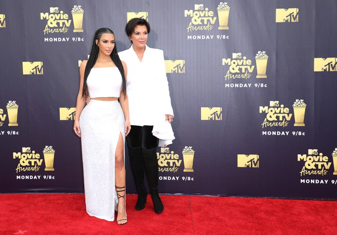 Kim Kardashian & Kris Jenner At MTV Movie & TV Awards