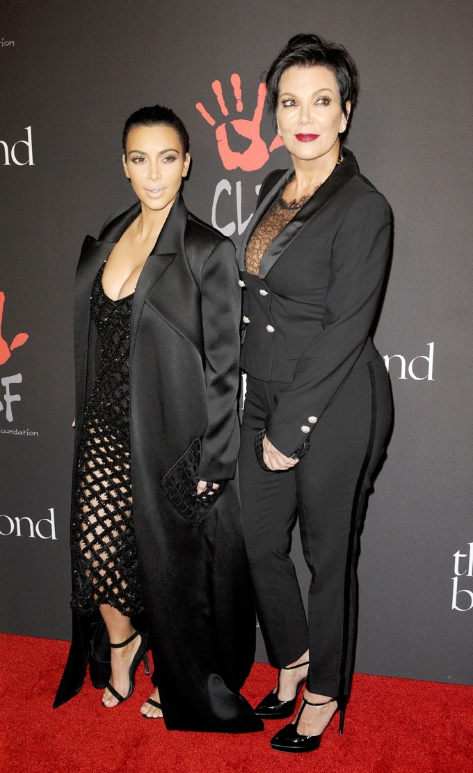 Kim Kardashian & Kris Jenner At Diamond Ball