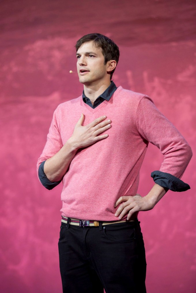 Ashton Kutcher In Pink