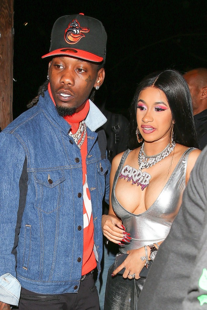 Cardi B & Offset At Her Birthday Party