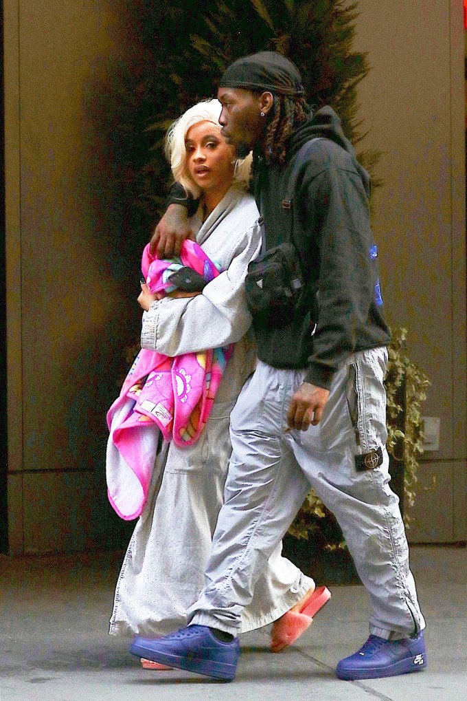 Cardi B & Offset Cuddle On The Streets