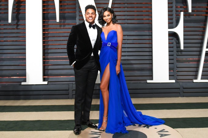 Chanel Iman & Sterling Shepard At Vanity Fair’s Party