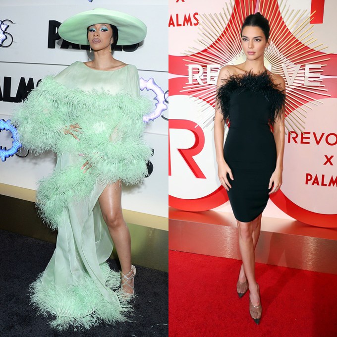 Celebs Wearing Feathers: Photos