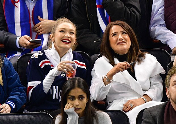 Gigi and Bella Hadid Turned a Rangers Hockey Game Into a Fashion