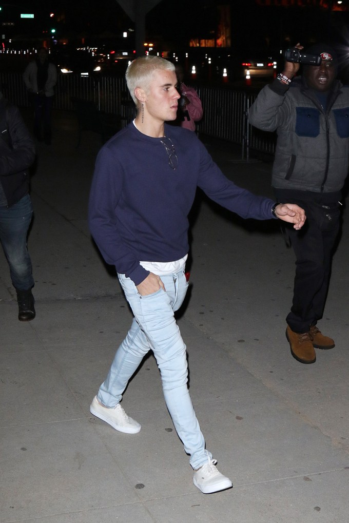 Justin Bieber At An Oscars After Party