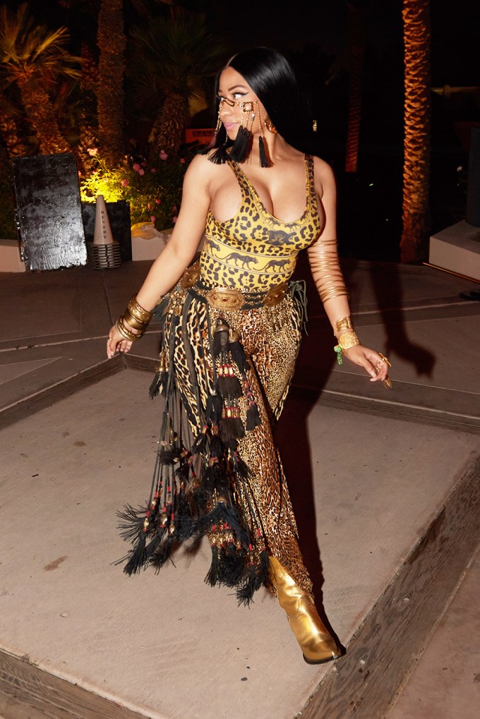 Nicki Minaj Wearing Animal Print