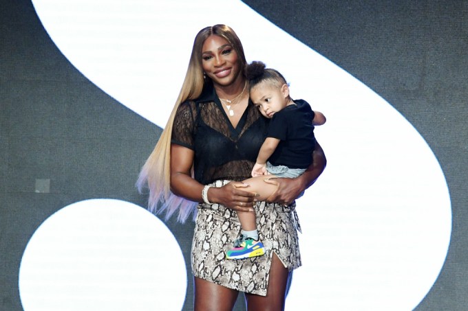 Serena Williams and her daughter Alexis Olympia
