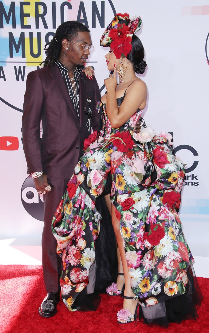 Cardi B & Offset Arrive At The American Music Awards