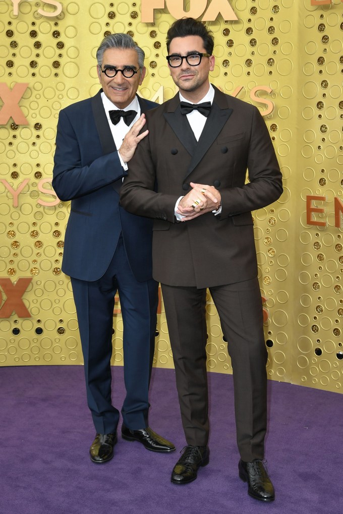 Eugene Levy and Daniel Levy at the Emmy Awards