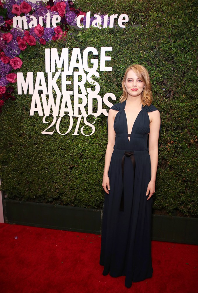 Emma Stone at the Marie Claire Image Makers Awards