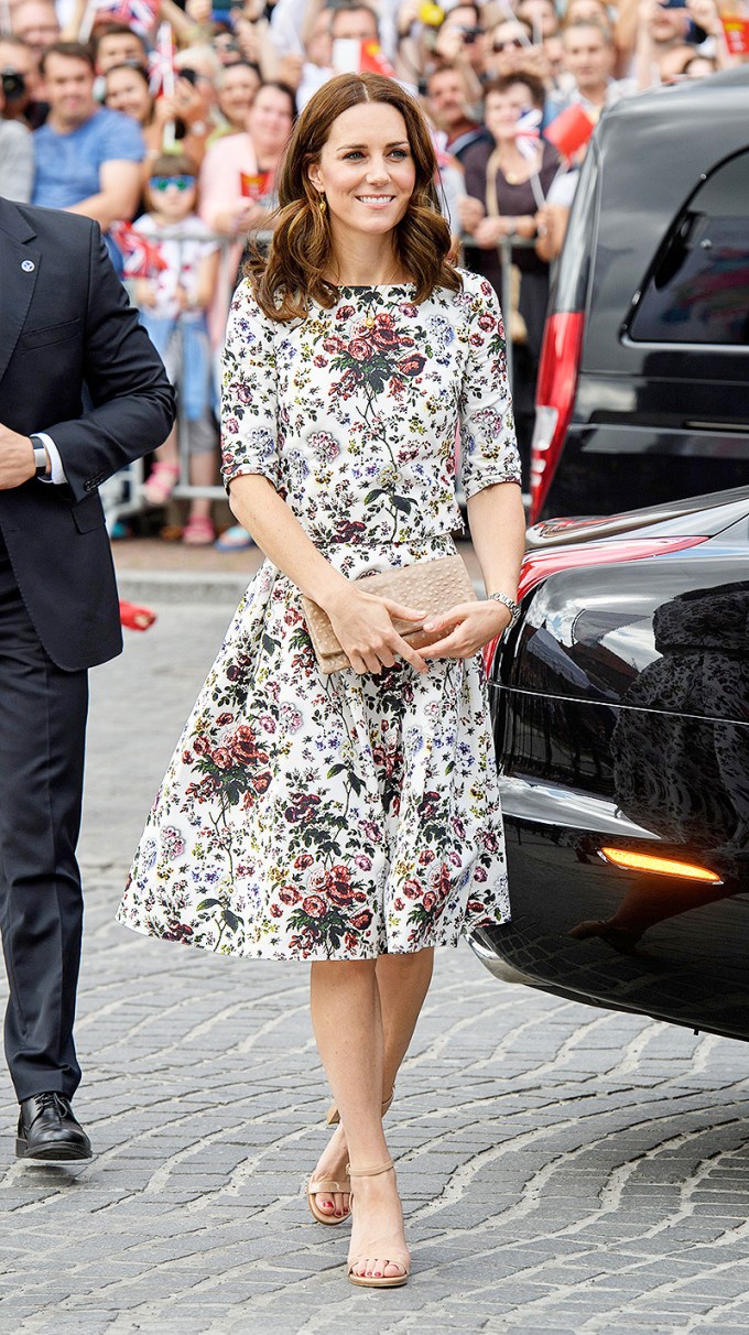Kate Middleton in a Floral Dress