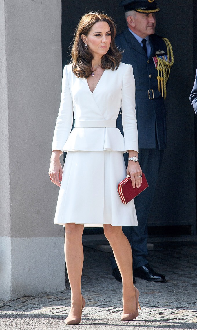 Kate Middleton in a White Outfit