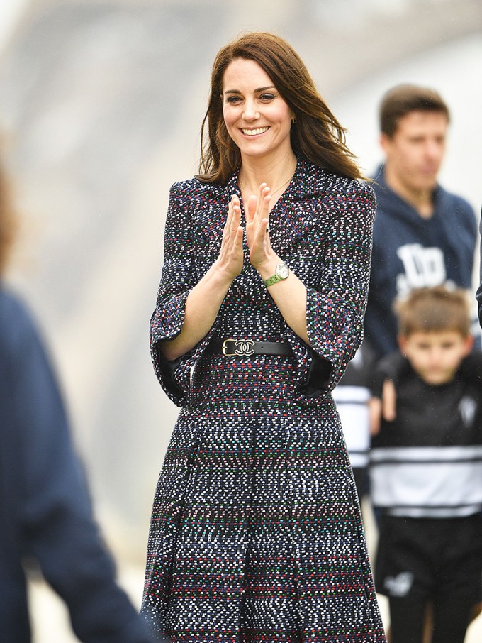 Kate Middleton in a Dress & Chanel Belt