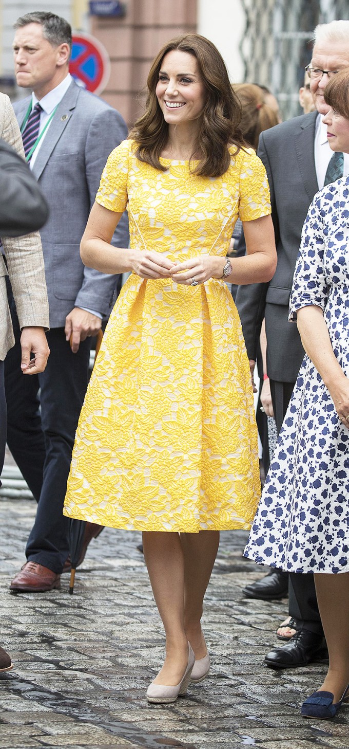 Kate Middleton in a Yellow Dress