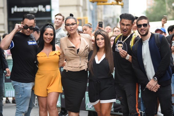 Mike ‘The Situation’ Sorrentino poses with his castmates