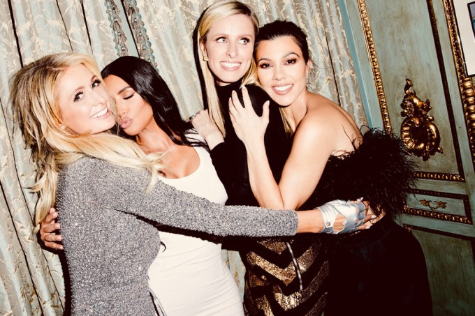 Kim Kardashian & Paris Hilton With Their Sisters