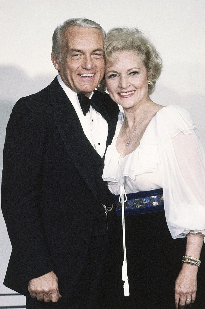 Betty White Poses With Ted Knight