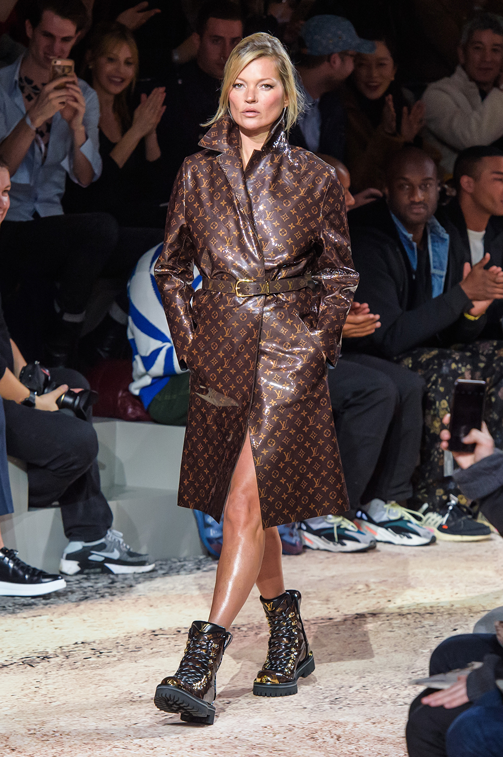 Naomi Campbell, Kate Moss Model in Louis Vuitton Menswear Runway Show