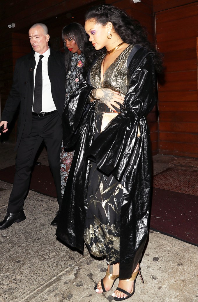 Rihanna & Hassan Jameel Outside 10ak Nightclub In NYC