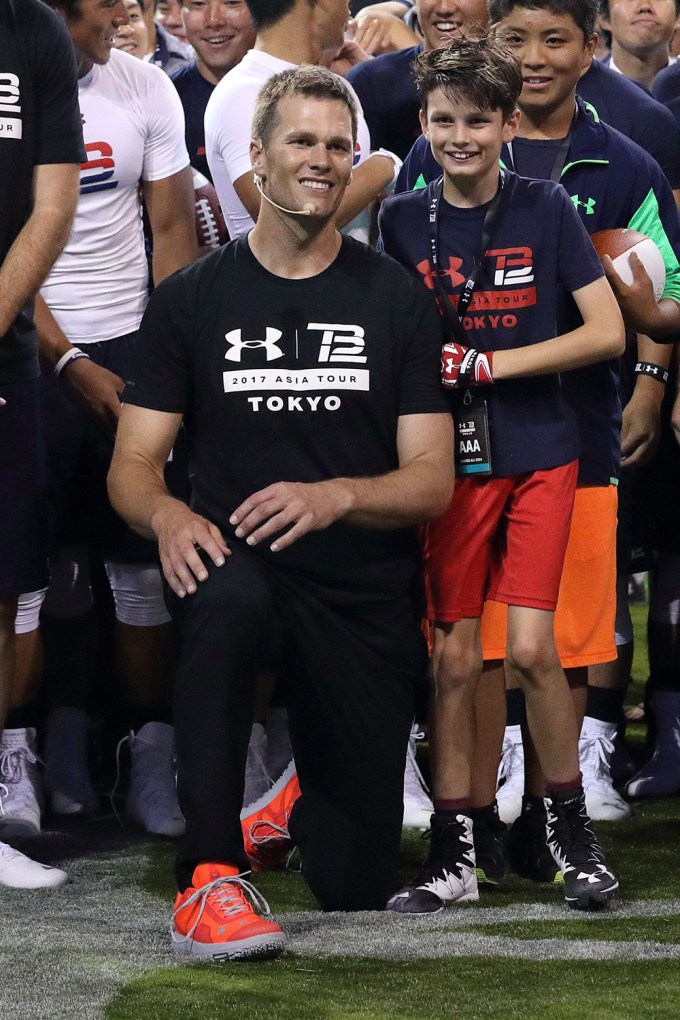 Tom Brady Teaches His Son Football