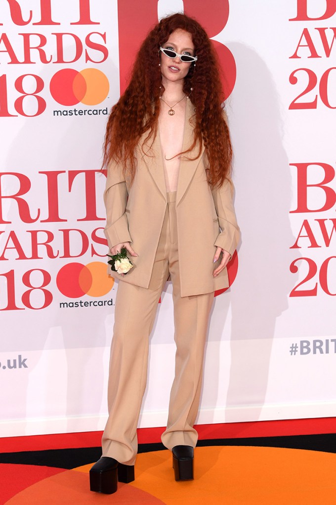 Stars Wearing White Roses At 2018 BRIT Awards