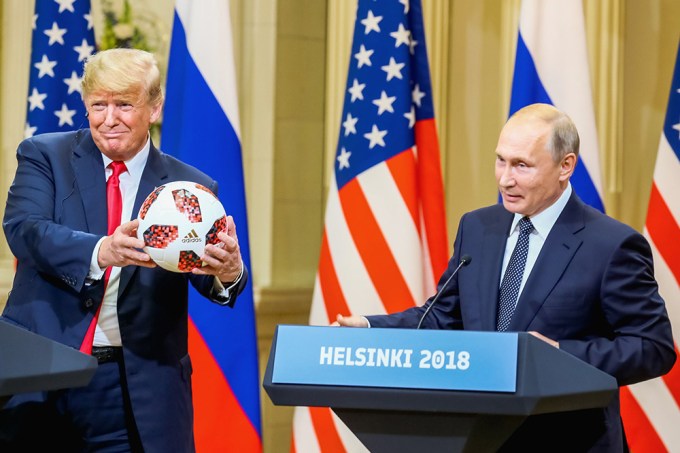 Donald Trump With President Vladimir Putin