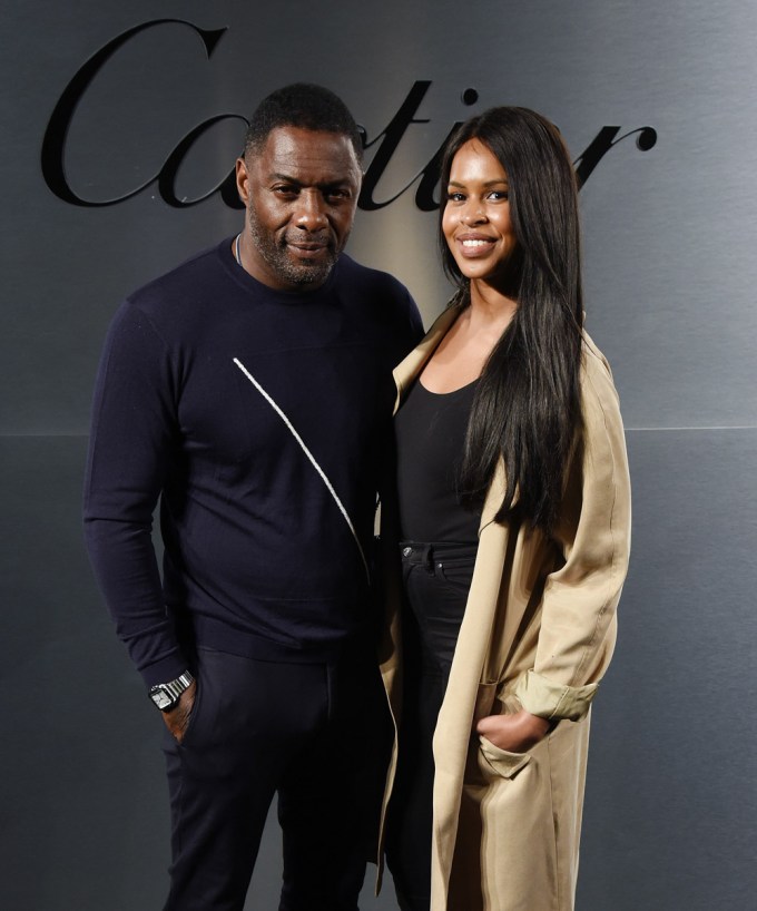 Idris Elba & Sabrina Dhowre at a Cartier event
