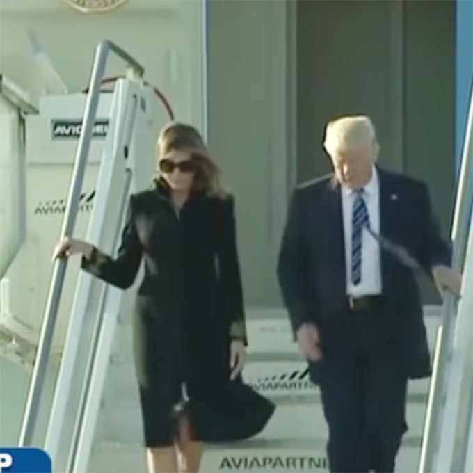 Melania Trump Shading Donald Trump — PICS