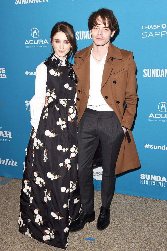 Charlie Heaton & Natalia Dyer pose at Sundance Film Festival
