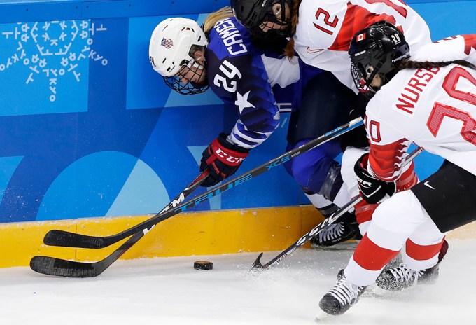 Sarah Nurse Competes In The Women’s Ice Hockey Gold Medal Match On February 22, 2018
