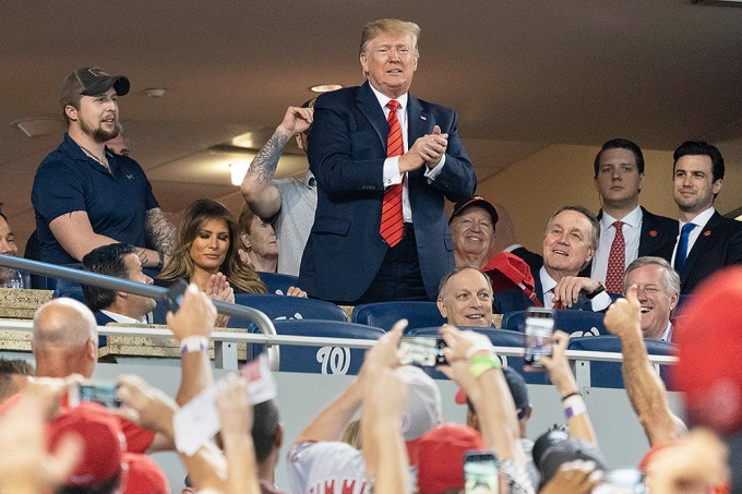 Donald Trump At World Series 2019