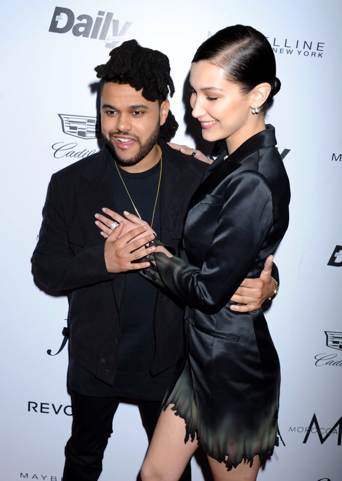 The Weeknd and Bella Hadid At Fashion LA Awards