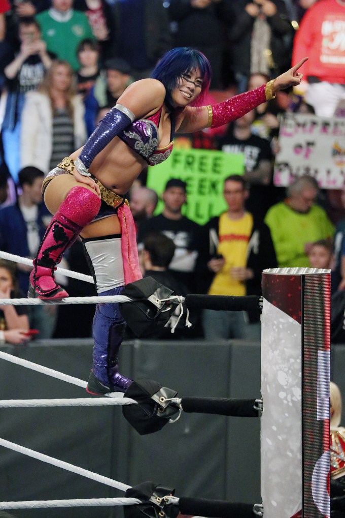 WWE's Charlotte Flair suffers 'nip slip' during Wrestlemania