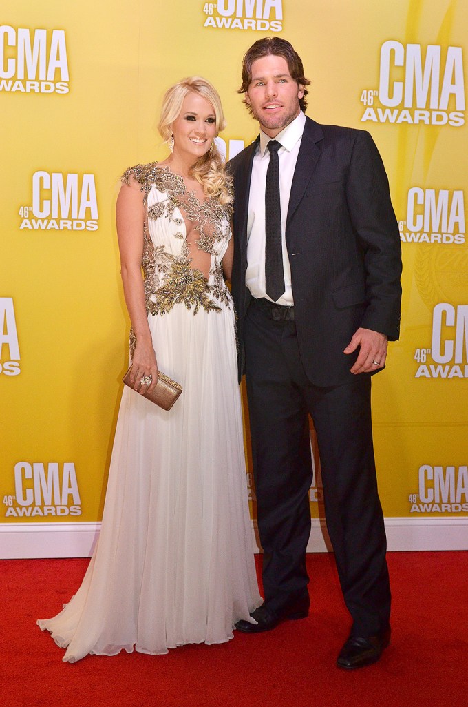 Carrie Underwood & Mike Fisher On Red Carpet