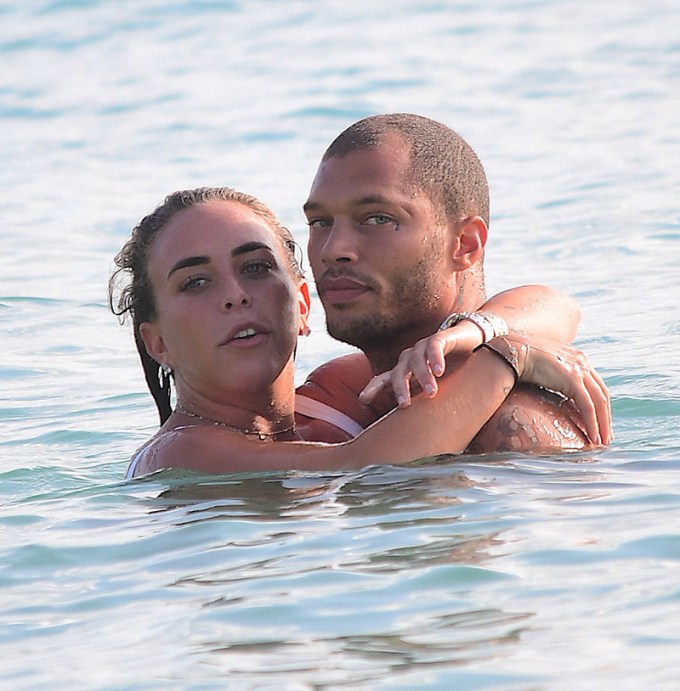 Jeremy Meeks & Chloe Green in the water