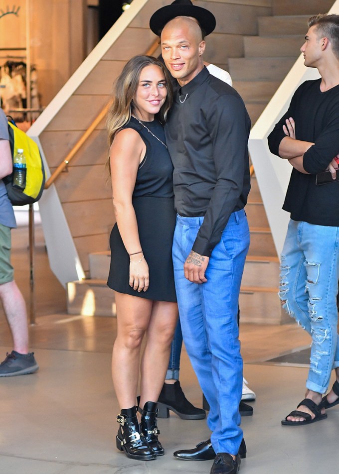 Jeremy Meeks & Chloe Green pose for a pic