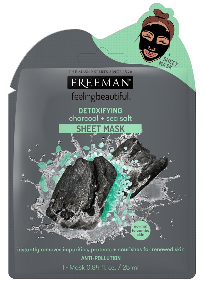 Freeman Feeling Beautiful DETOXIFYING charcoal + sea salt SHEET MASK