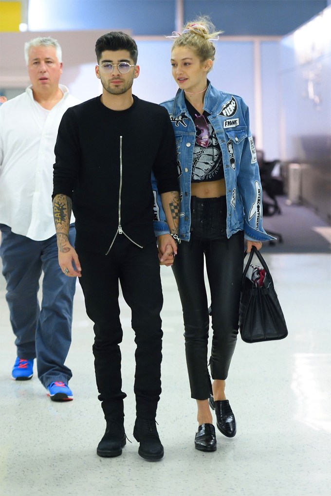 Zayn Malik & Gigi Hadid At The Airport