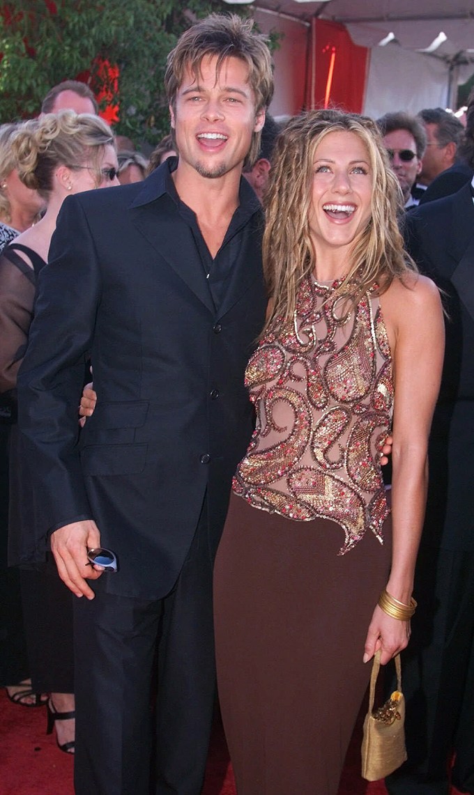 Jennifer Aniston & Brad Pitt Laughing